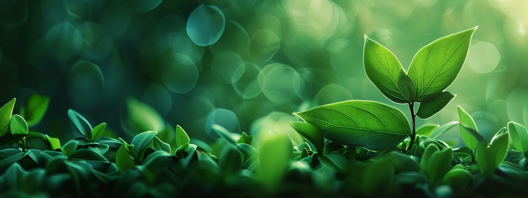 a serene and peaceful logo design featuring green color schemes and leaf motifs, evoking a sense of tranquility and nature's authenticity.